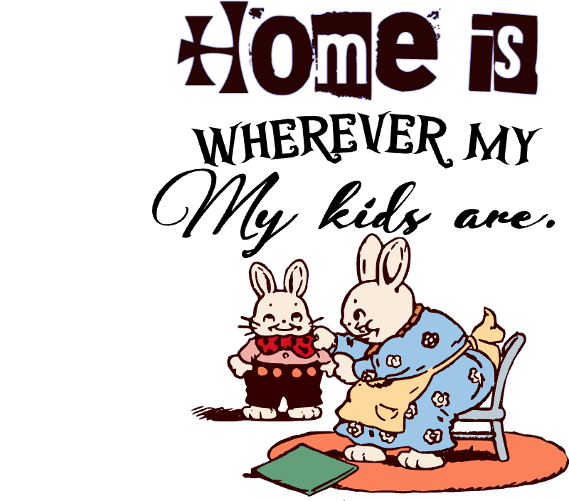 Home Is Wherever My Kids Are - Heartfelt Motherhood Quote Sticker - Waterproof Vinyl Decal
